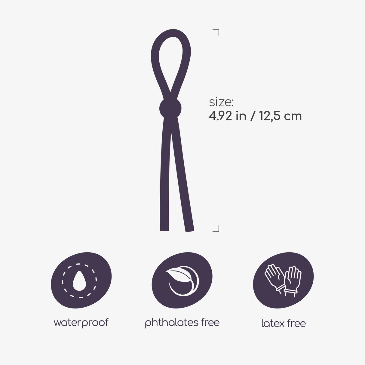 Penisring Billy the Ring aus Silikon verstellbar Schwarz