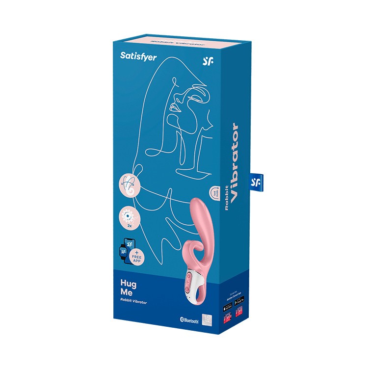 Vibrator Hug Me mit App-Steuerung Rosa