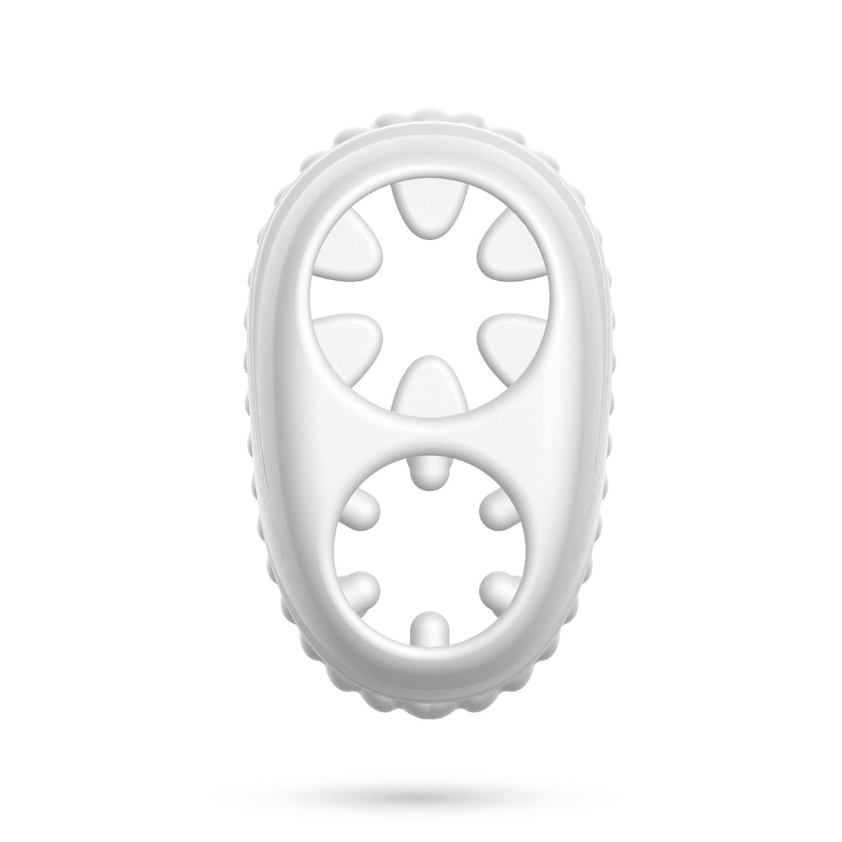Masturbator Nautilus mit herausnehmbarem Vibro-Ei Weiß