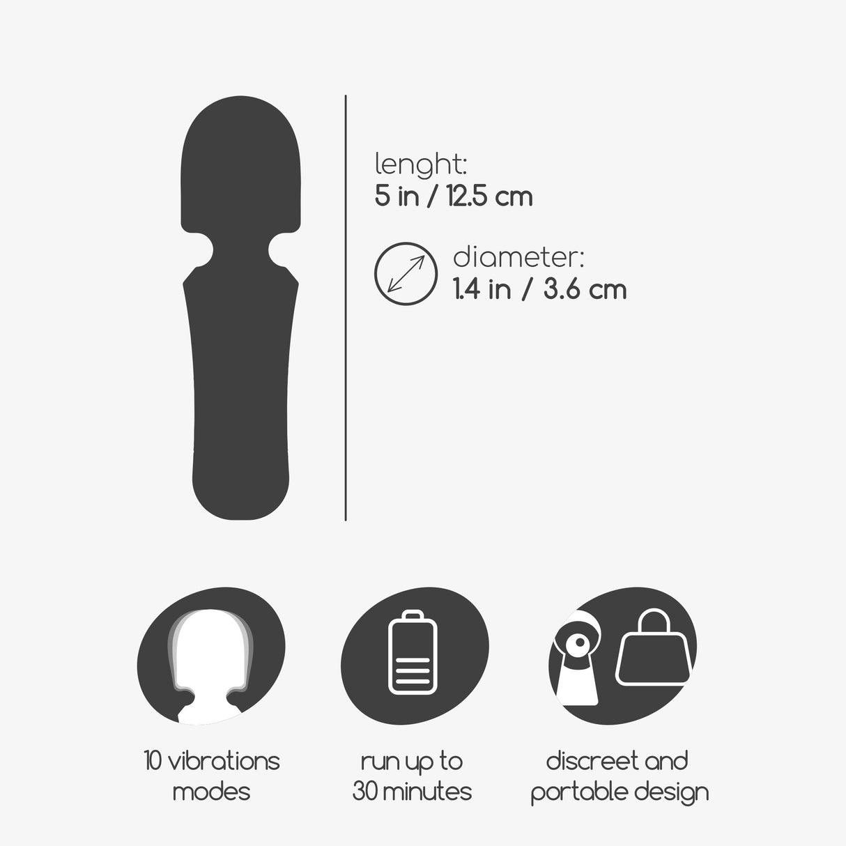 Massagestab Wanda Mini mit Akku Terrakotta