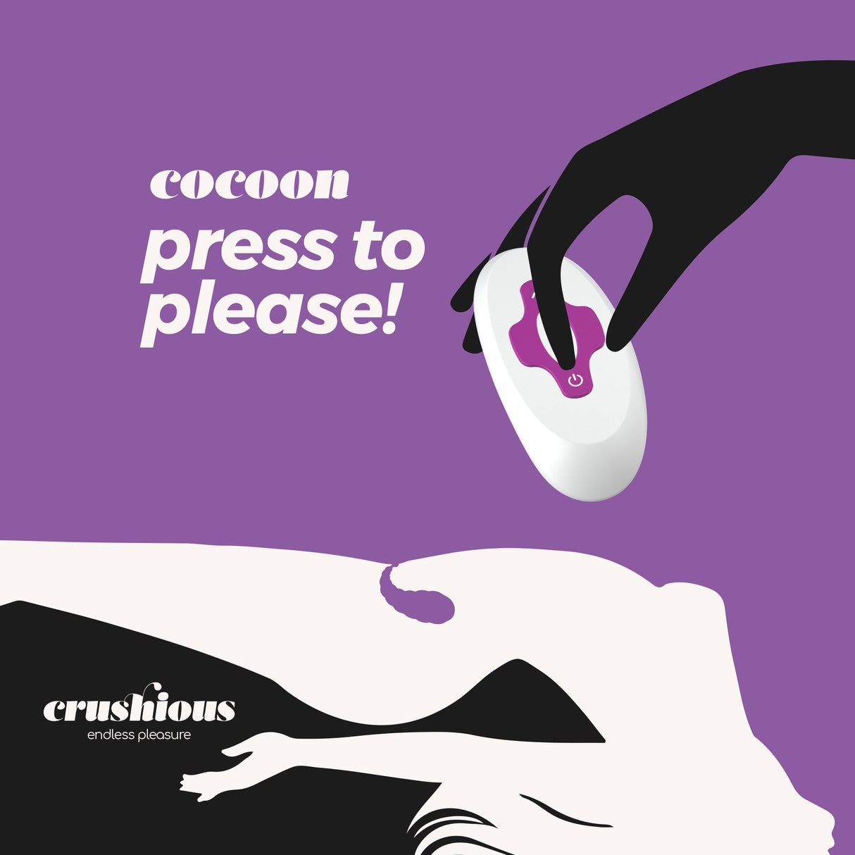 Vibro-Ei Cocoon mit Akku und Fernbedienung Lila