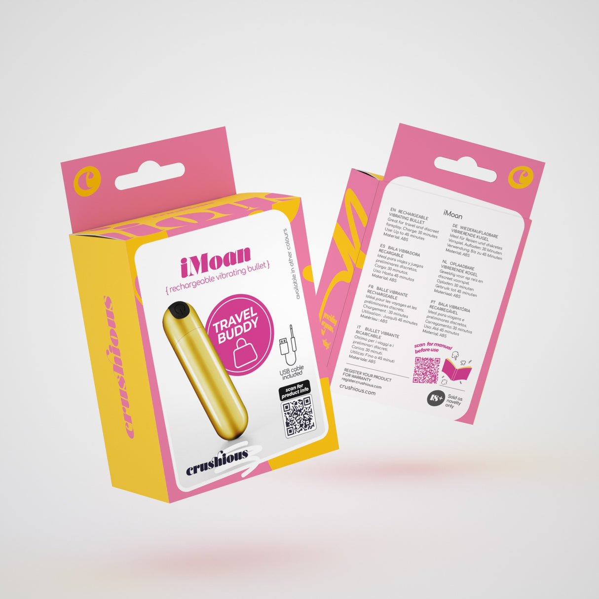 Vibro-Ei Imoan mit Akku Gold Ø 2 cm