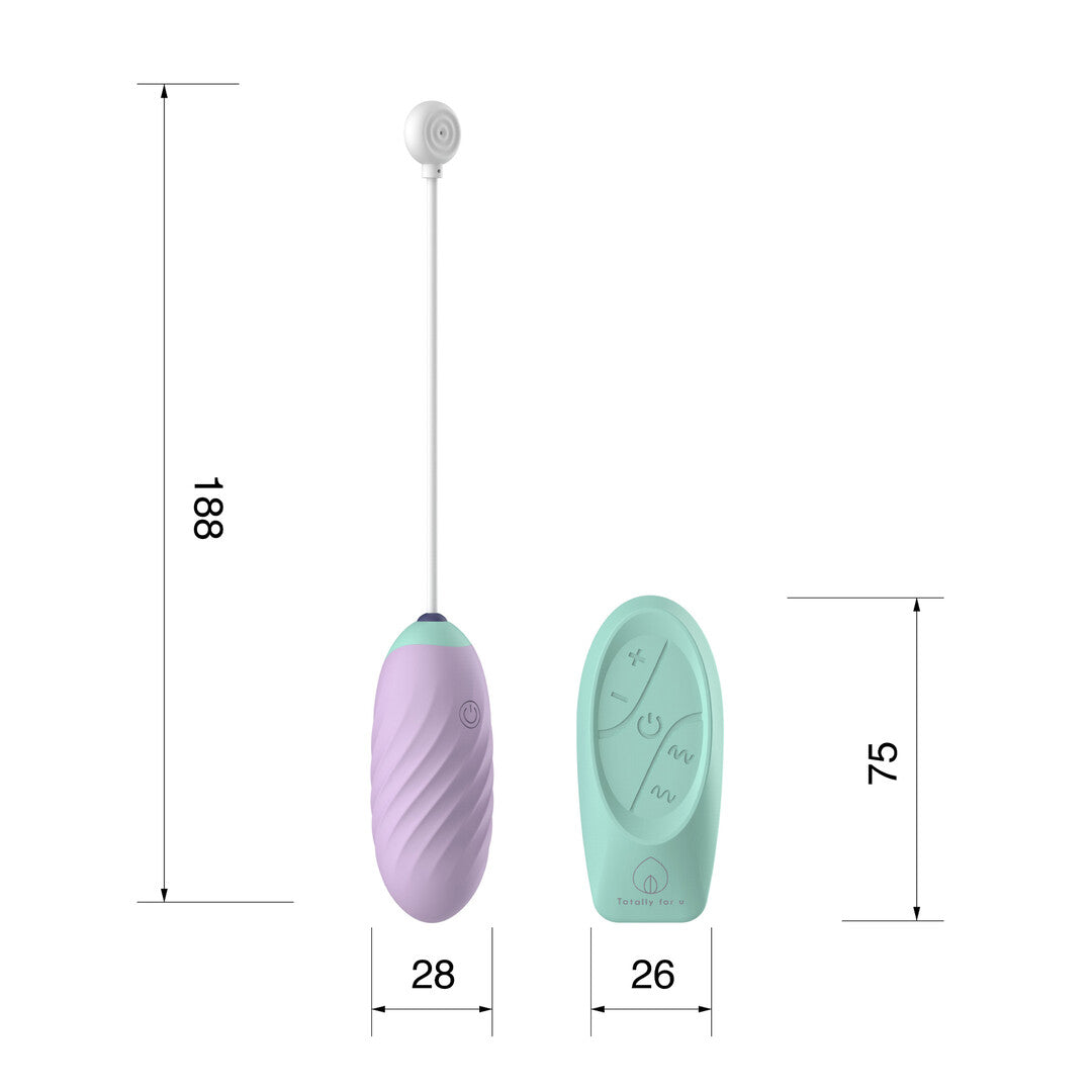 Vibro-Ei Lovo mit Fernbedienung Violett 18 x 2,8 cm – Ansicht 6