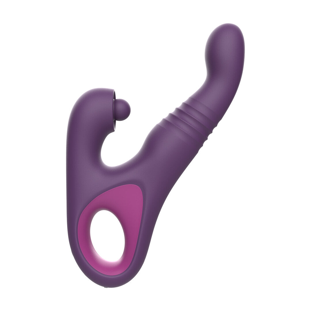 Rabbit-Vibrator Furia mit Stoßfunktion und Rotation Violett 22,7 x 3,9 cm – Ansicht 5