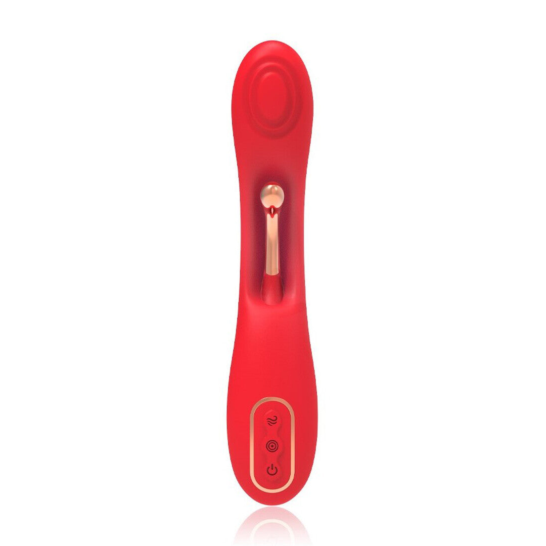 G-Punkt-Vibrator The Jack mit zwei Motoren Rot 23 x 4 cm – Ansicht 3