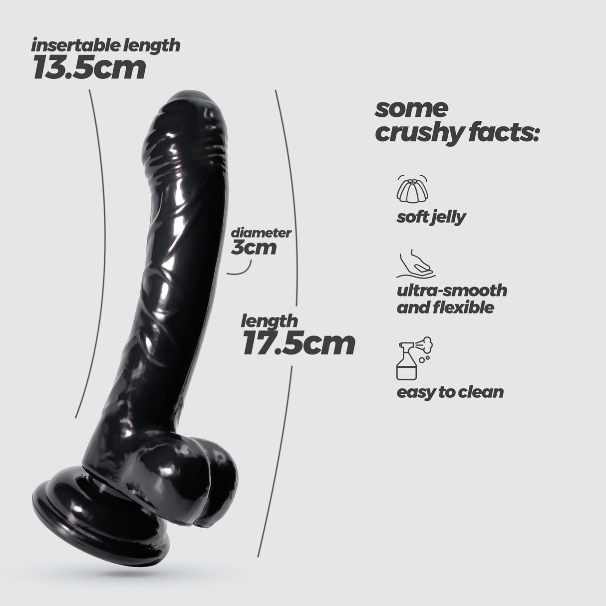 Analdildo Hudini Schwarz