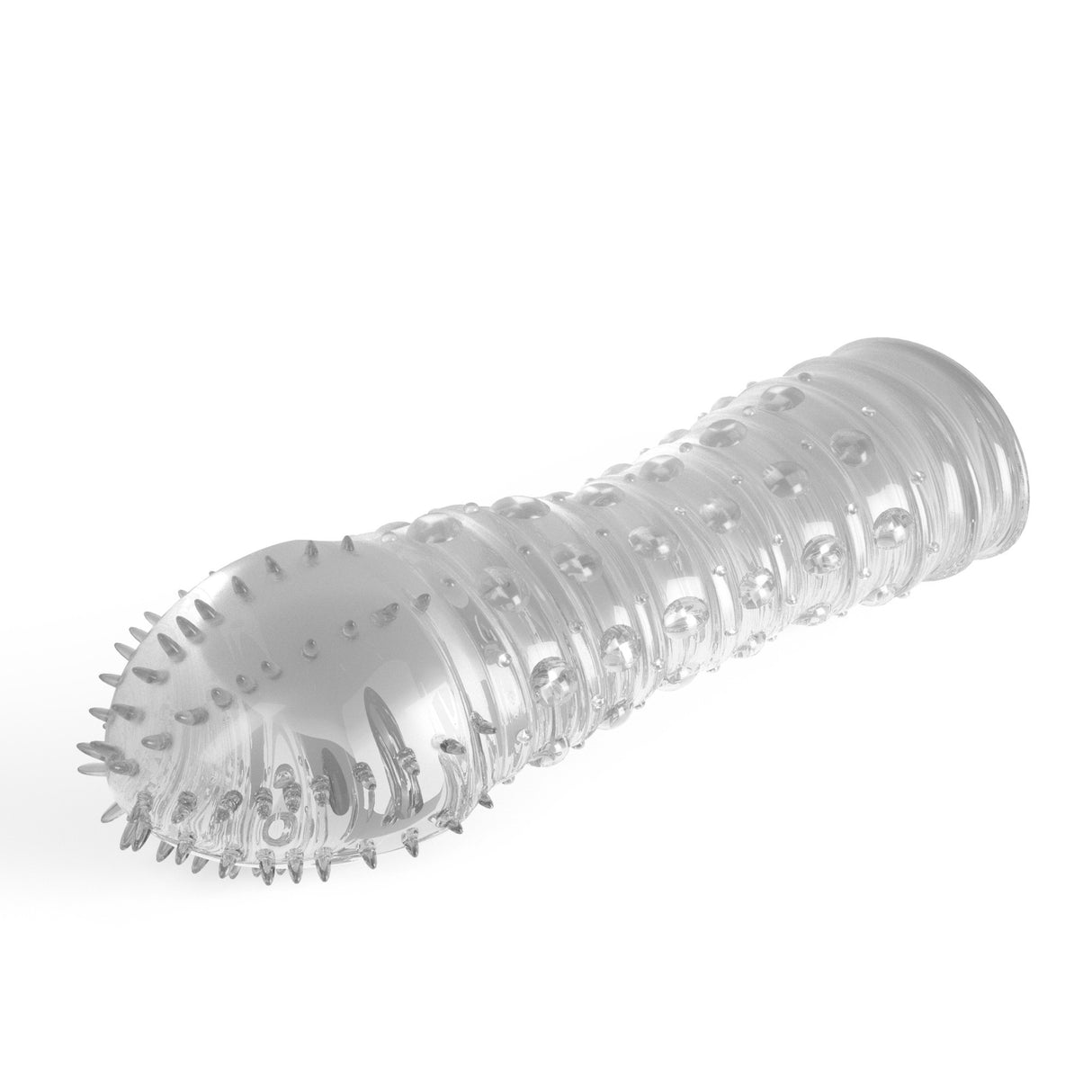 Penishülle mit Noppen Transparent 15,5 x Ø 3,3 cm