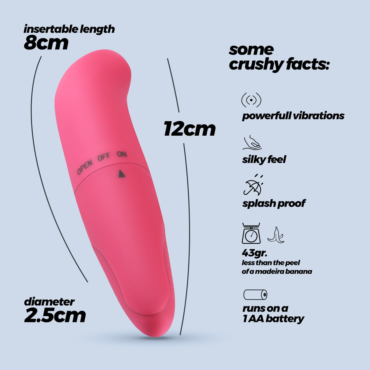 Massagestab G-Finder Mini Rosa