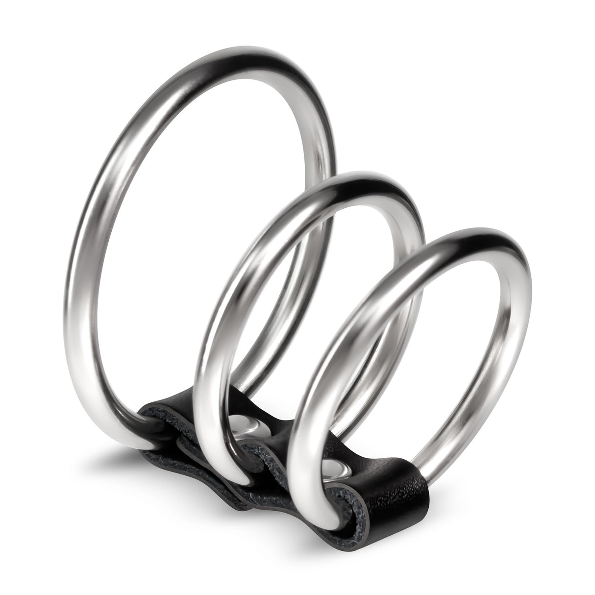 Penisring-Set Saruman 3-teilig aus Metall Schwarz Ø 3,8 cm