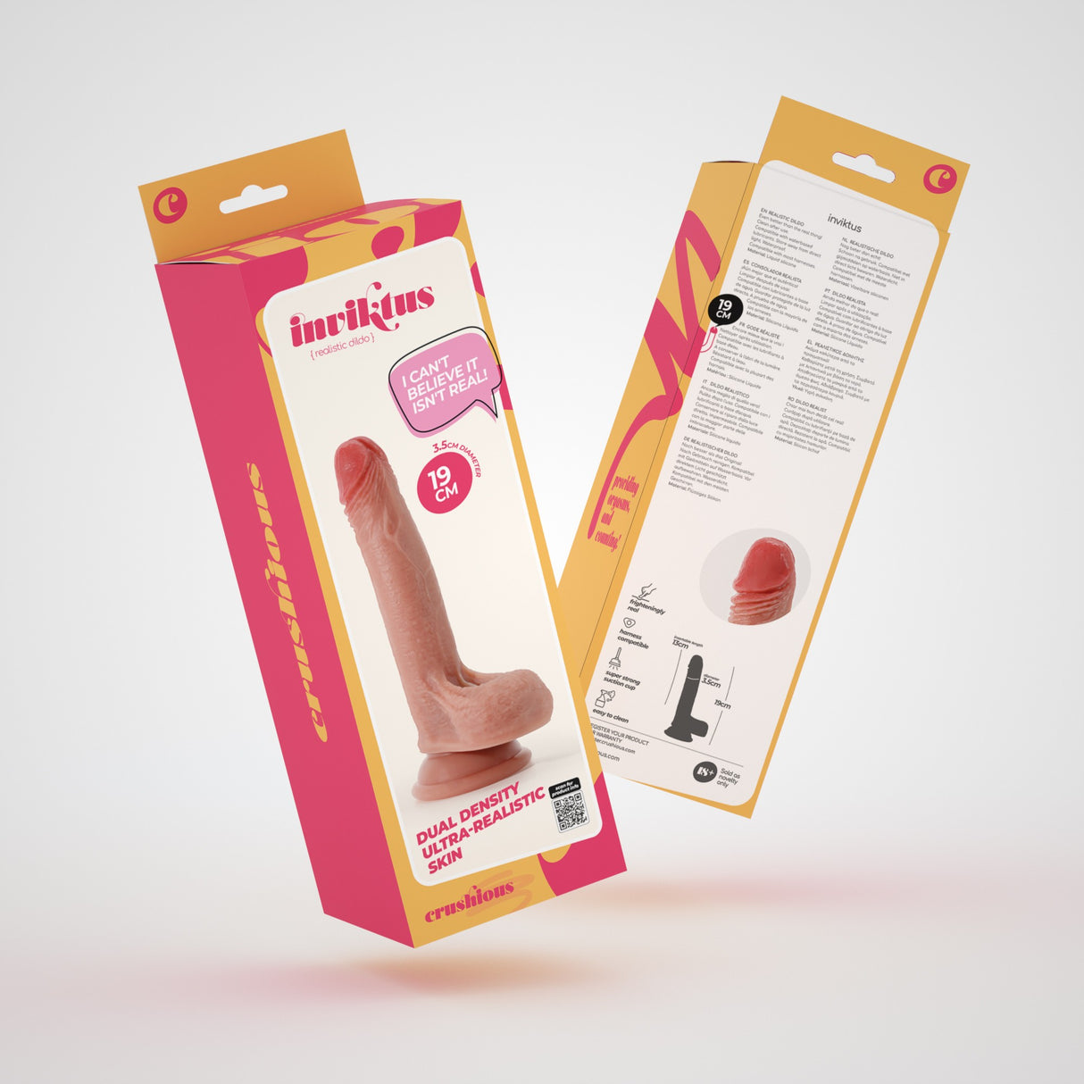 Dildo Inviktus 7 aus Flüssigsilikon Hautfarbe