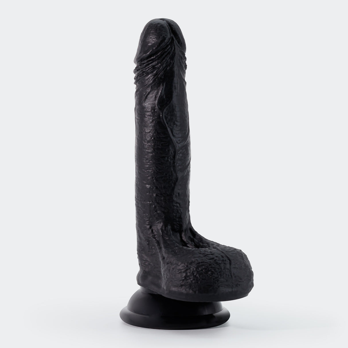 Dildo Inviktus 7 aus Flüssigsilikon Schwarz