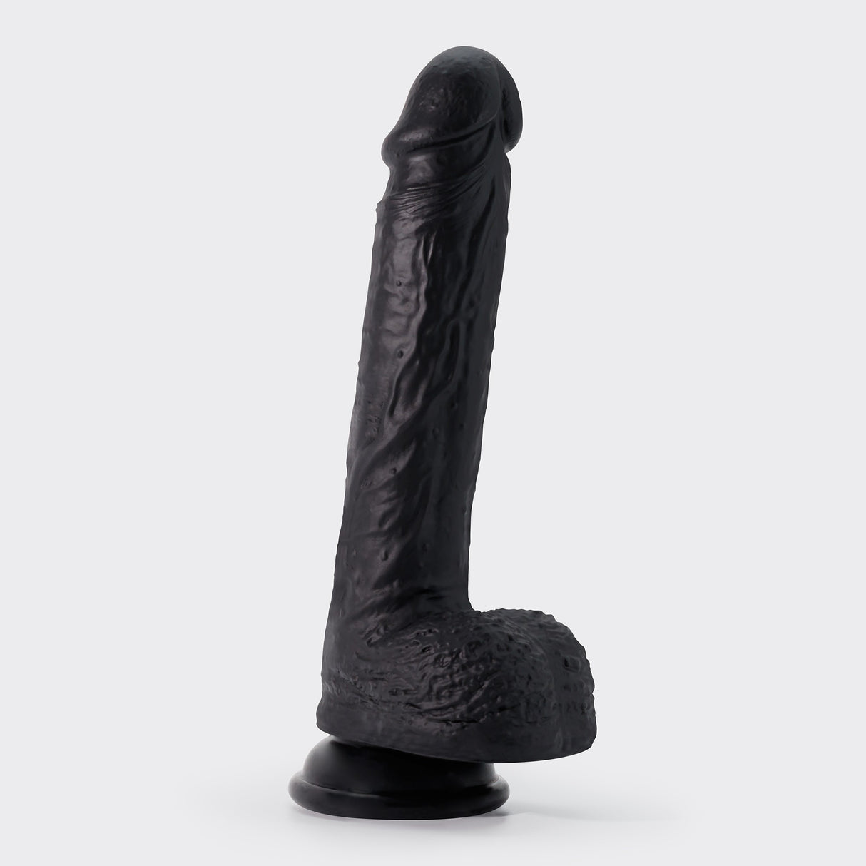Dildo Inviktus 8 aus Flüssigsilikon Schwarz