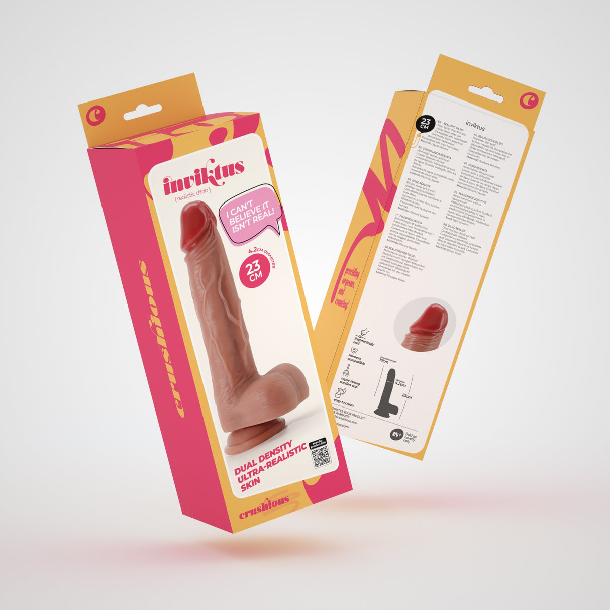 Dildo Inviktus 9 aus Flüssigsilikon Hautfarbe