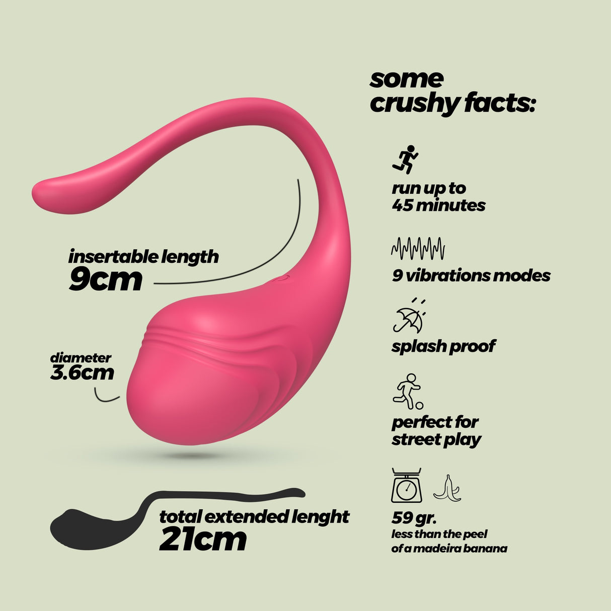 Vibro-Ei Tamago mit Akku und Fernbedienung Rosa