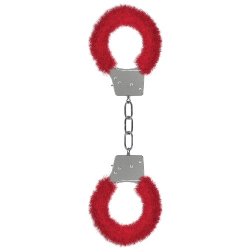 Plüsch-Handschellen Rot Modell 2