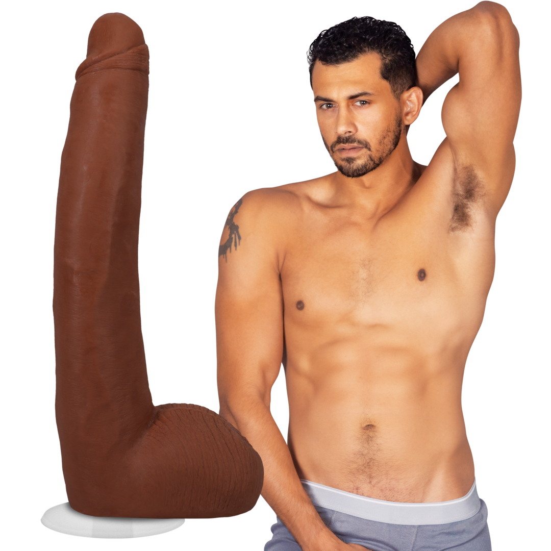 Realistischer Dildo Alex Jones Braun 23,5 x Ø 5,1 cm
