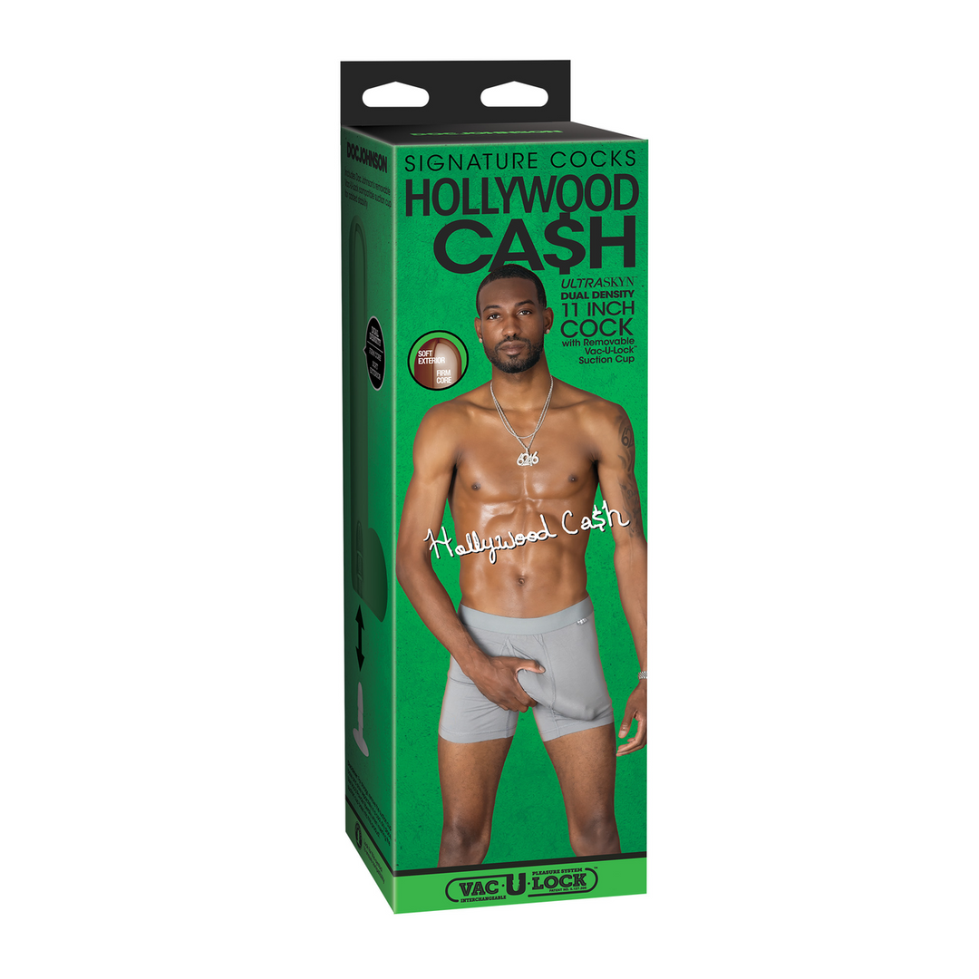 Realistischer Dildo Hollywood Cash Schokolade 25,4 x Ø 4,6 cm
