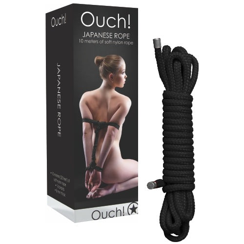 Japanisches Bondage-Seil Schwarz 10 m