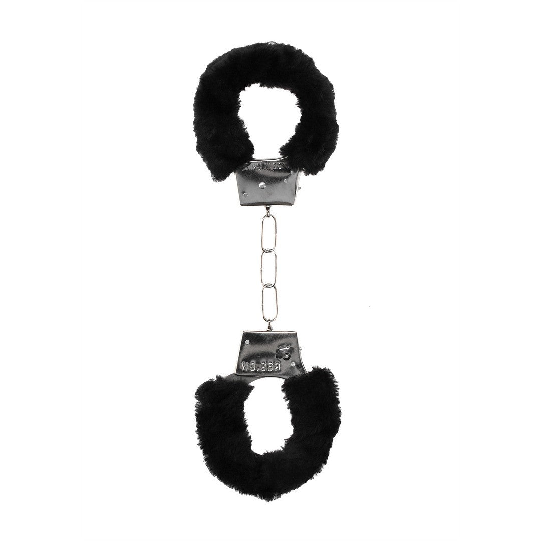 Handschellen mit Plüsch Schwarz