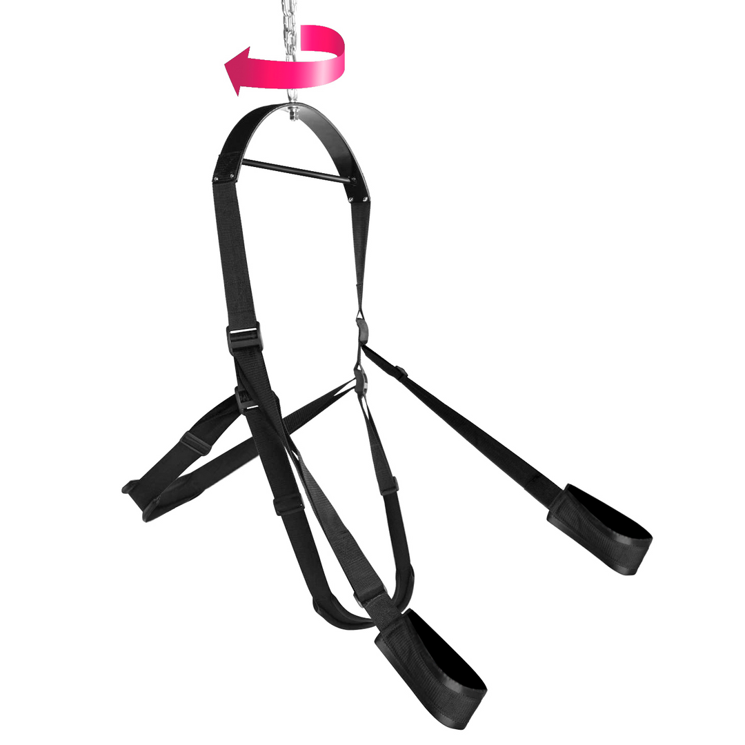 Sexschaukel 360 Grad drehbar Schwarz