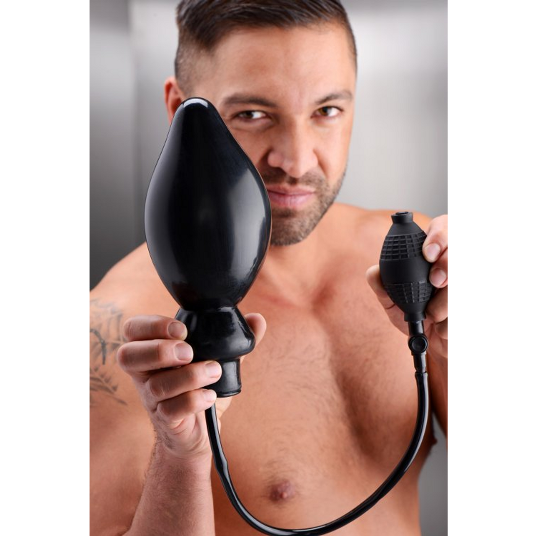 Analplug Expand XL aufblasbar Schwarz 37,5 cm