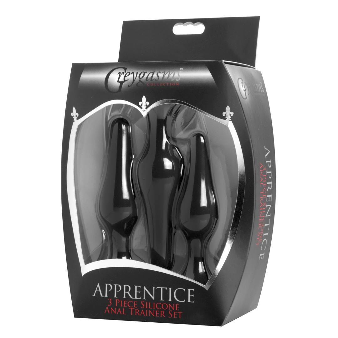 Anal-Trainer-Set 3-teilig für Anfänger Schwarz
