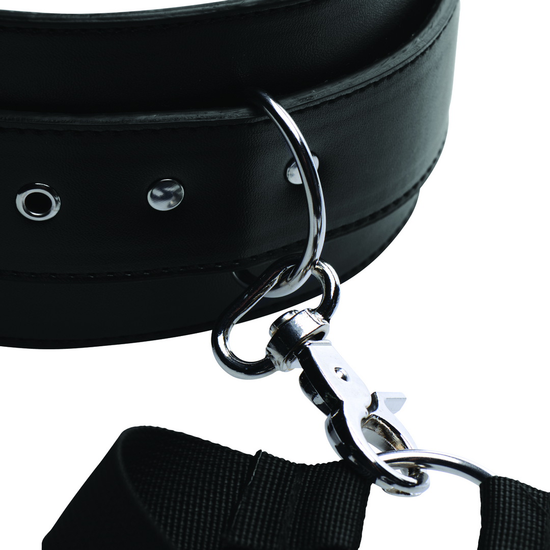 Oberschenkel-Harness mit Handfesseln Schwarz 122,5 cm