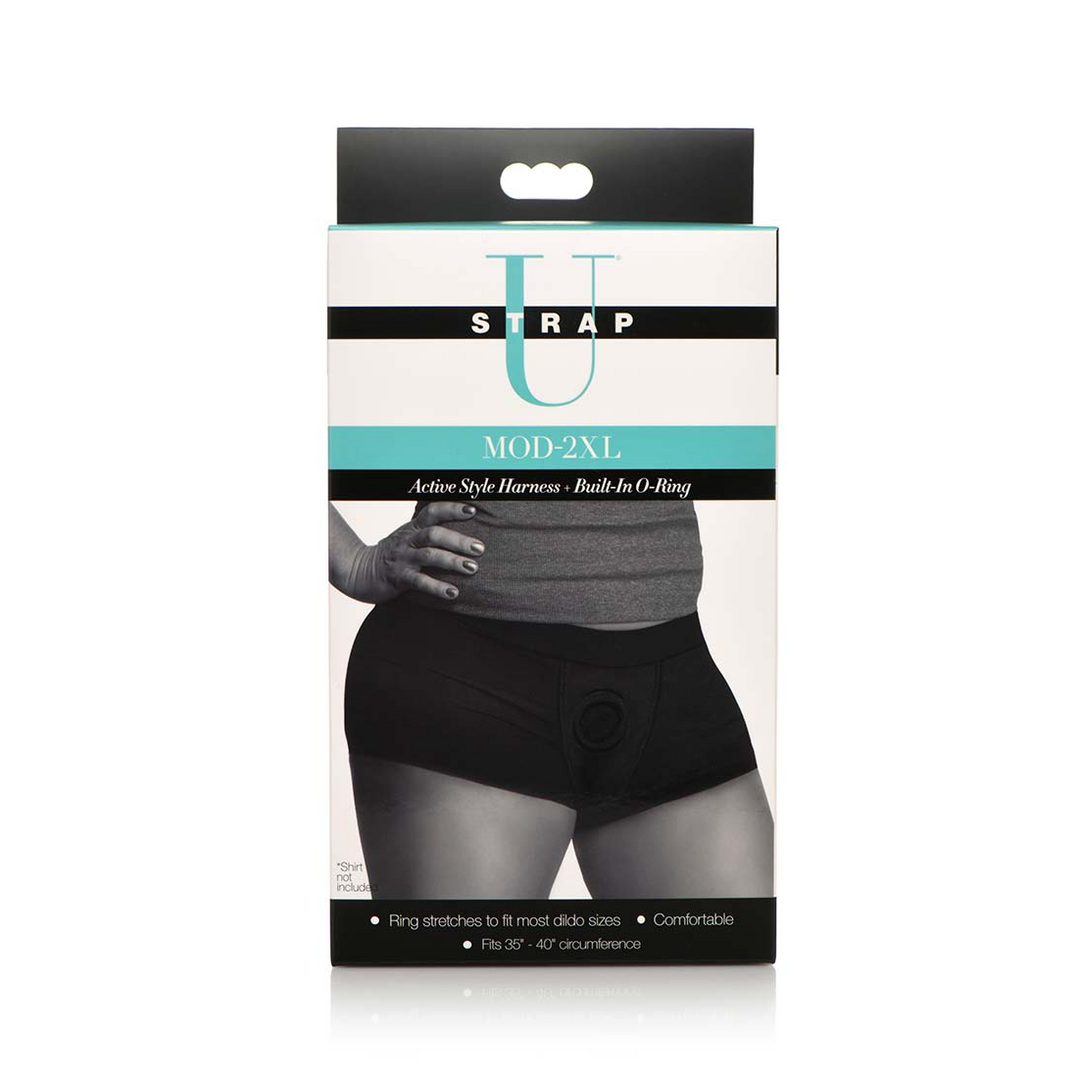 Strap-on-Harness Mod mit O-Ring Schwarz 12 cm