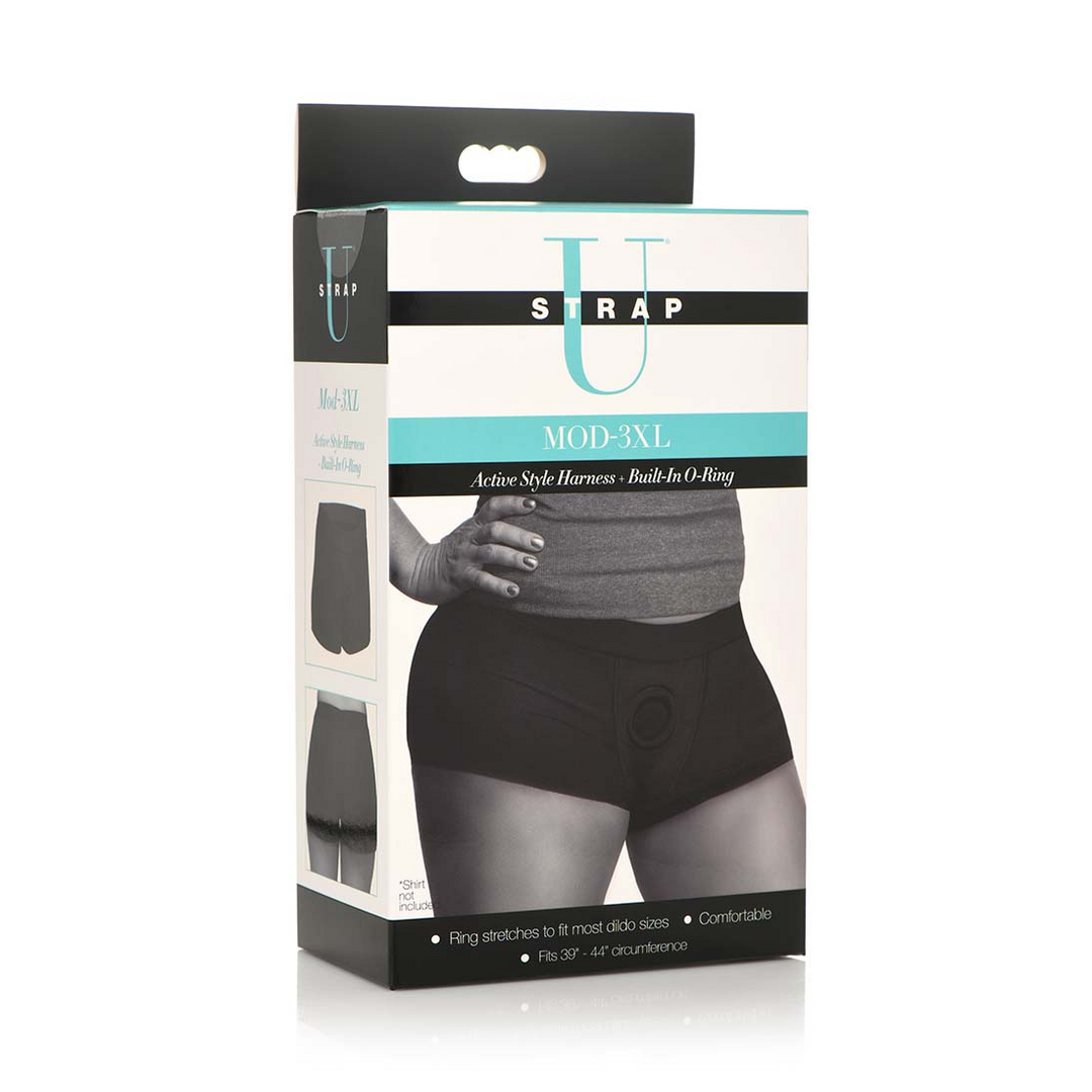 Strap-on-Harness Mod mit O-Ring Schwarz 12 cm