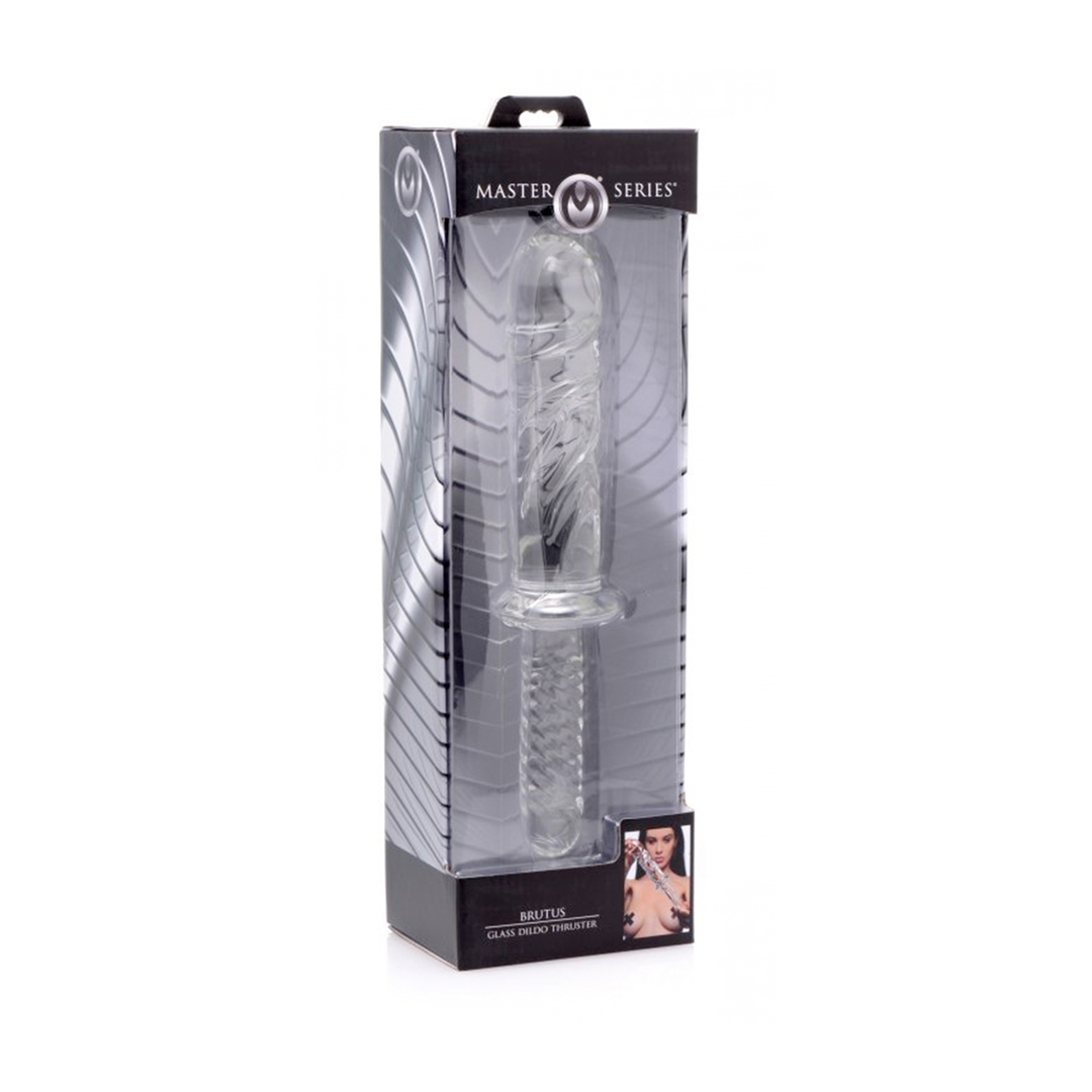 Dildo Brutus aus Glas Durchsichtig