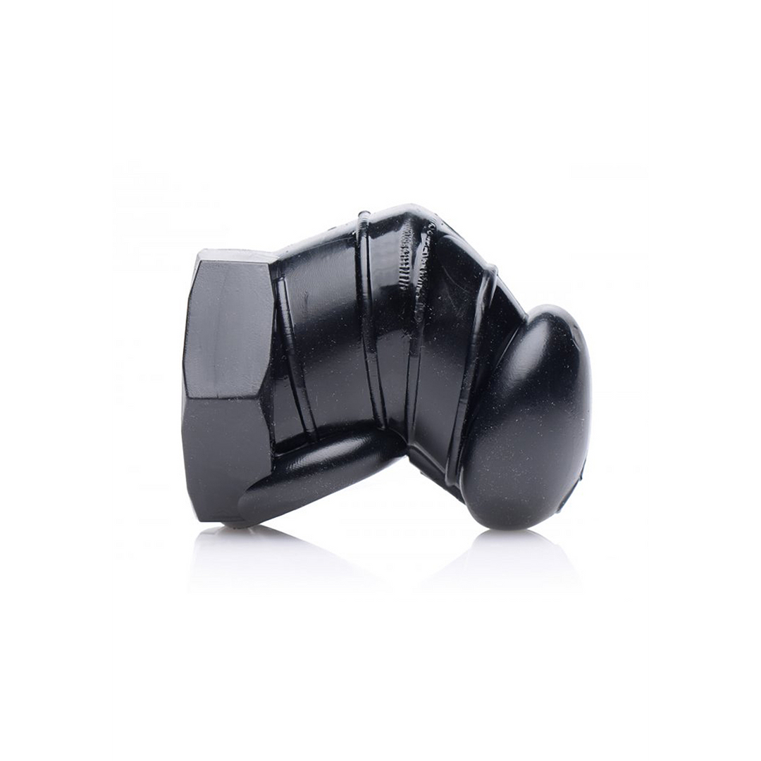 Peniskäfig mit Nieten Schwarz 7,6 cm
