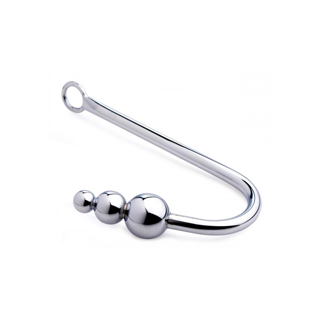 Analhaken mit Perlen Silber 40,6 cm