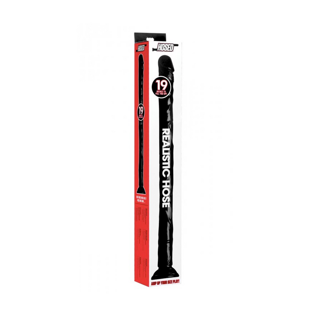 Realistischer Dildo Schlange Schwarz 50,8 cm