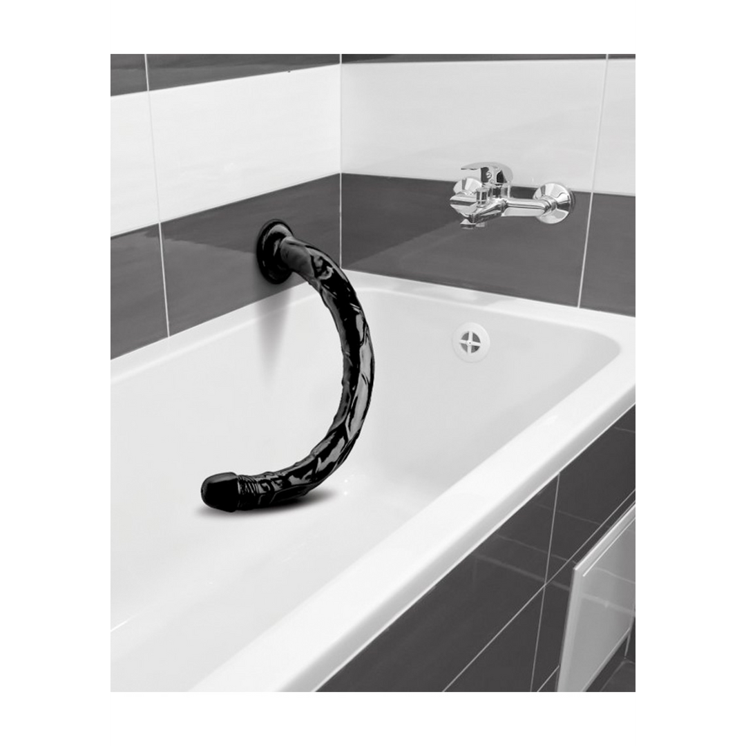 Realistischer Dildo Schlange Schwarz 50,8 cm