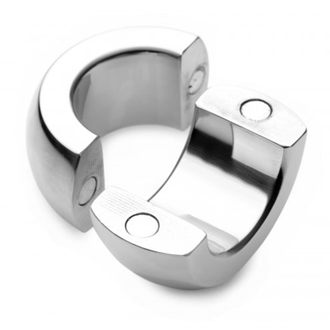 Hodenstretcher Magnet Master XL magnetisch Silber 15,8 cm