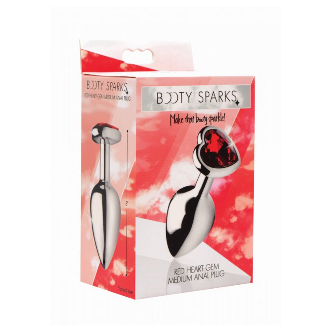 Analplug Herz Rot 7,6 cm