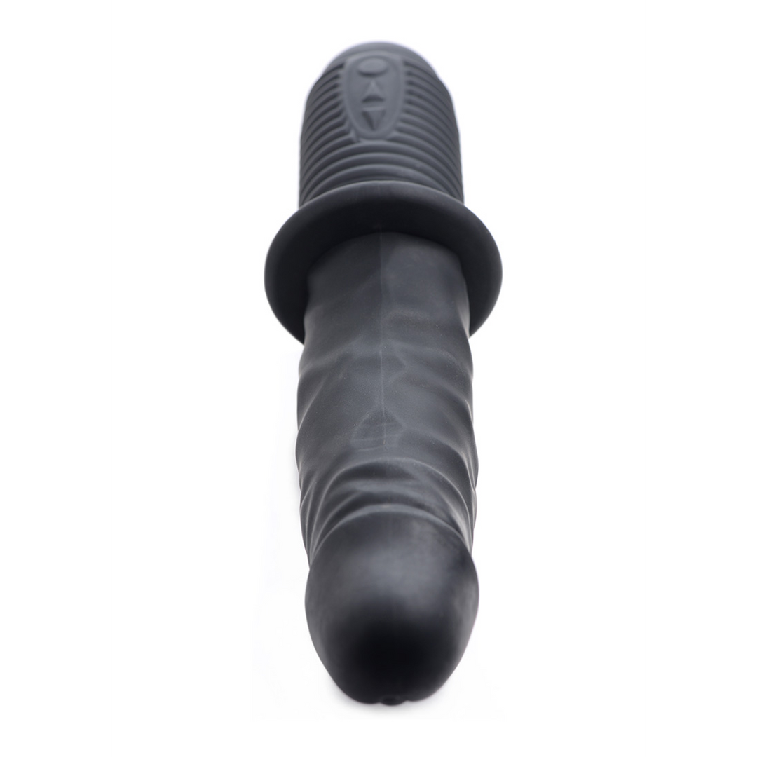 Realistischer Vibrator Power Pounder stoßend Schwarz 17,2 x Ø 4,7 cm