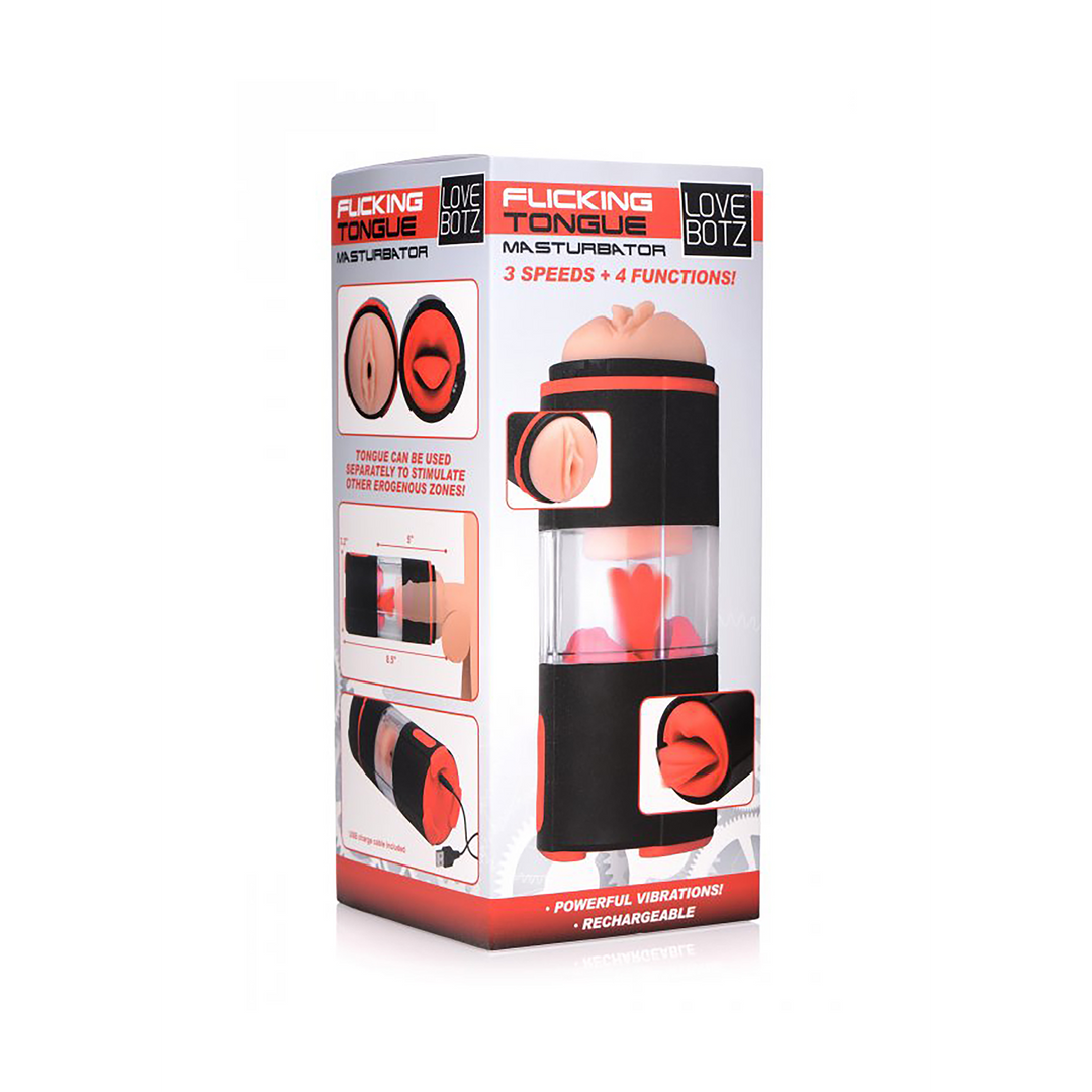 Masturbator Zunge leckend Rot 14 cm