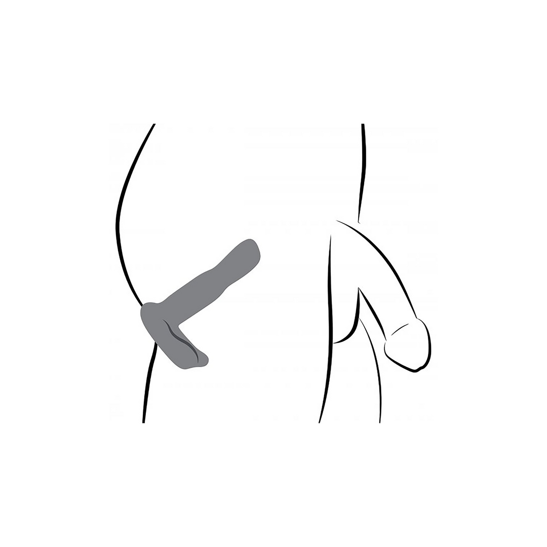 Prostata-Vibrator aus Silikon mit Fernbedienung Schwarz 15,3 cm