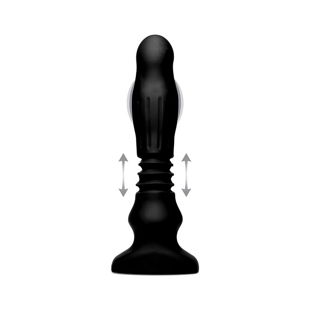 Analvibrator anschwellend mit Stoßfunktion Schwarz 16,5 cm