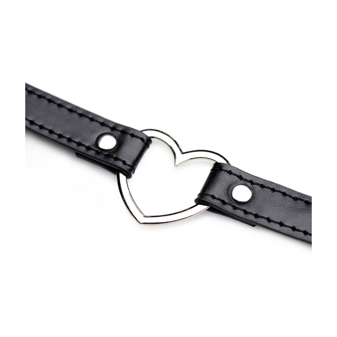 Halskette Dunkles Herz Choker Schwarz 44 cm