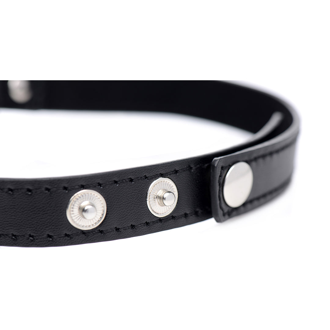 Halskette Dunkles Herz Choker Schwarz 44 cm