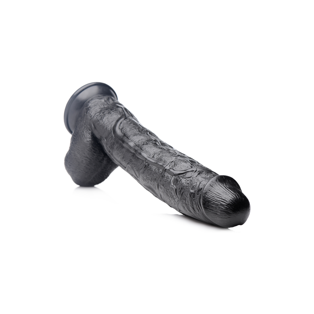 Dildo Raging Rhino mit Adern Schwarz