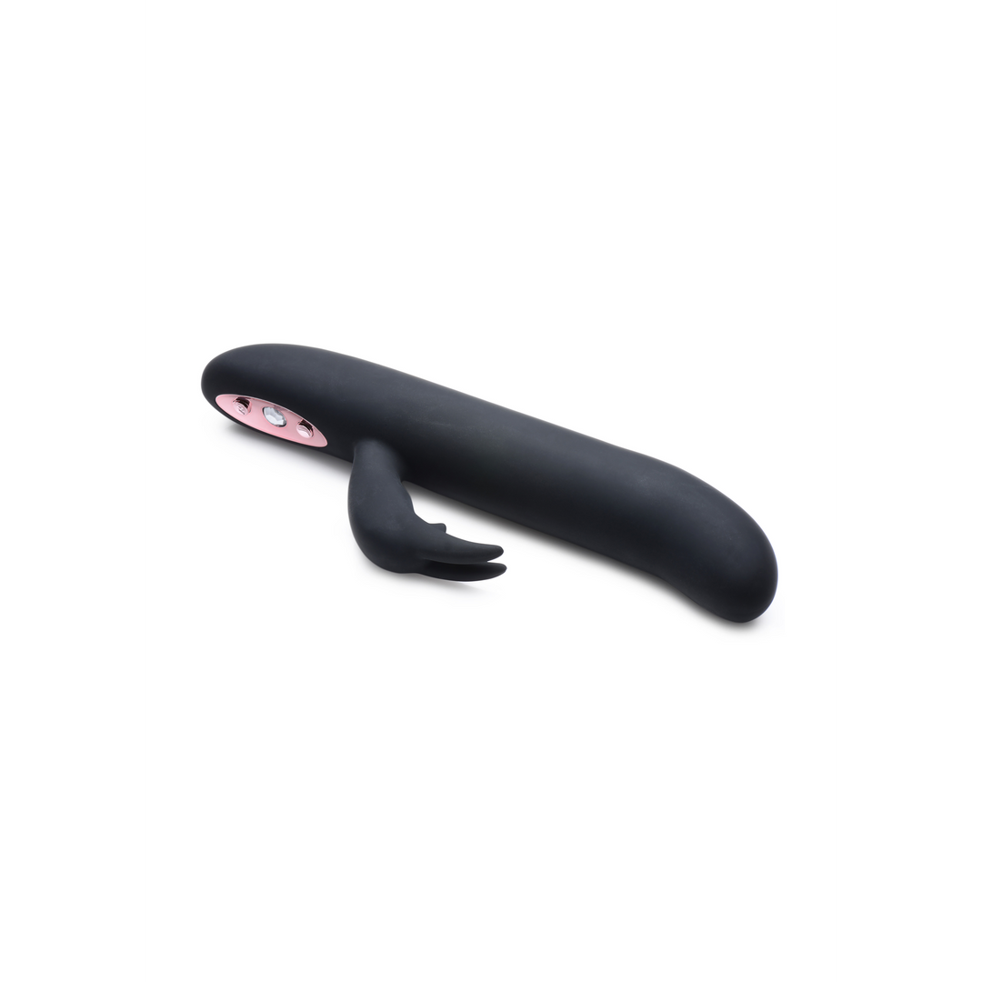 Rabbit-Vibrator Bling Bunny flexibel Schwarz 13,4 cm