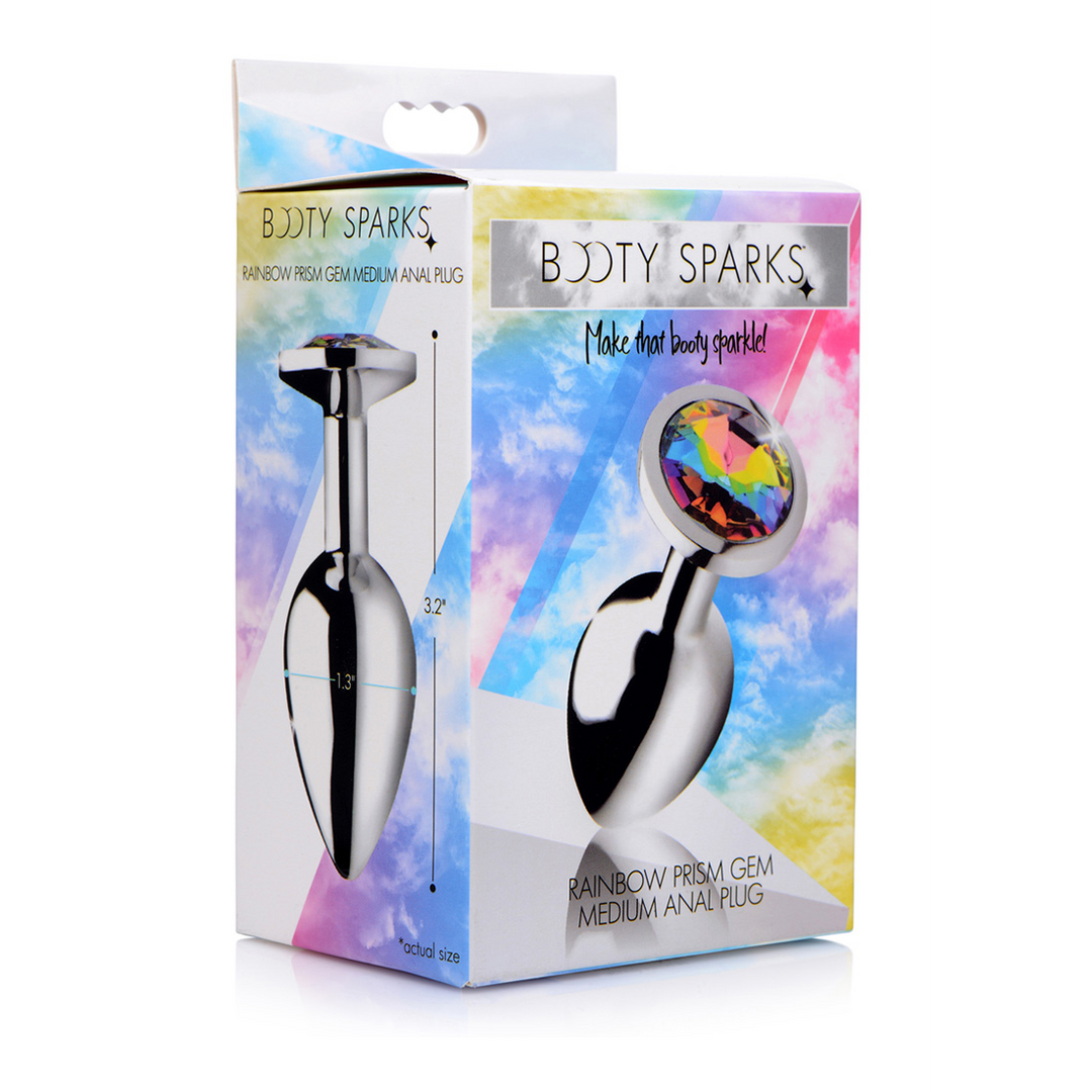 Analplug Regenbogen-Prisma Multicolor