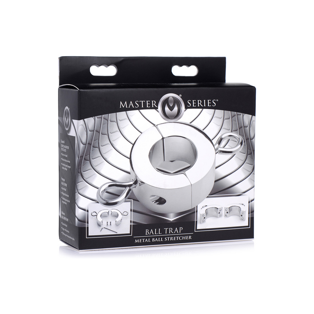 Hodenring Ball Trap Metall Silber 11,1 x Ø 6 cm