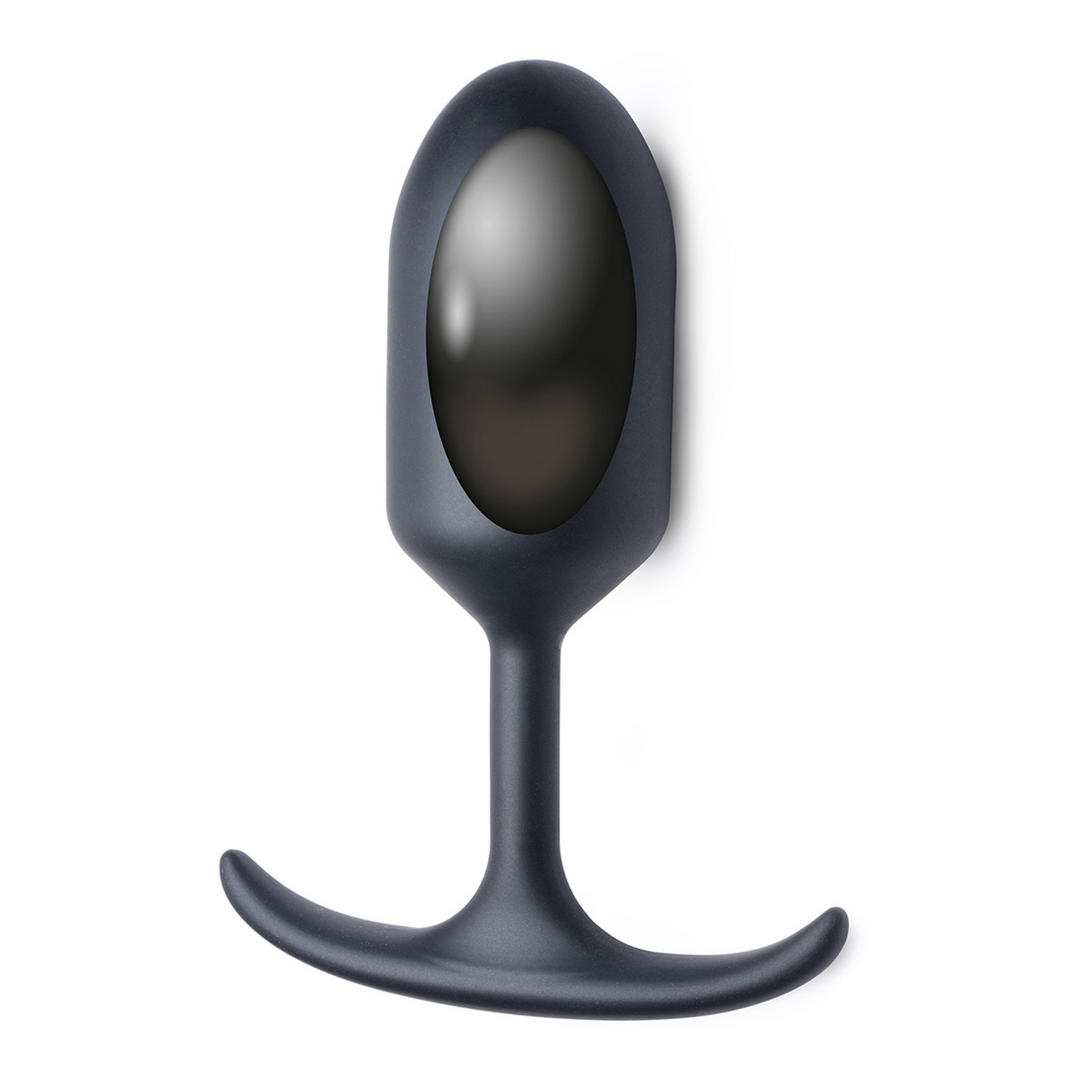 Analplug Premium Silikon mit Gewicht Schwarz