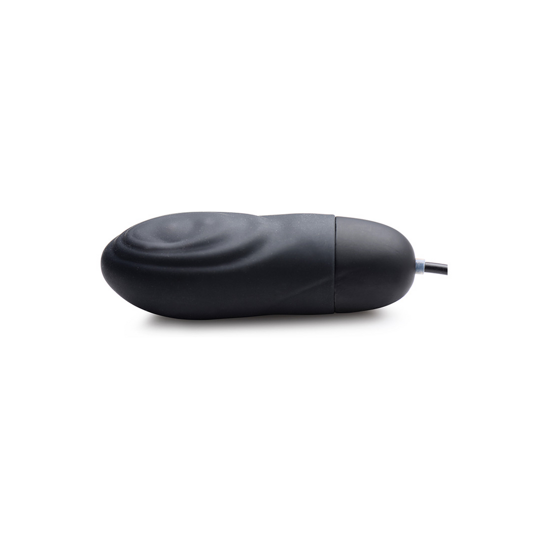 Bullet-Vibrator pulsierend Silikon mit Akku Schwarz 26 x Ø 3 cm
