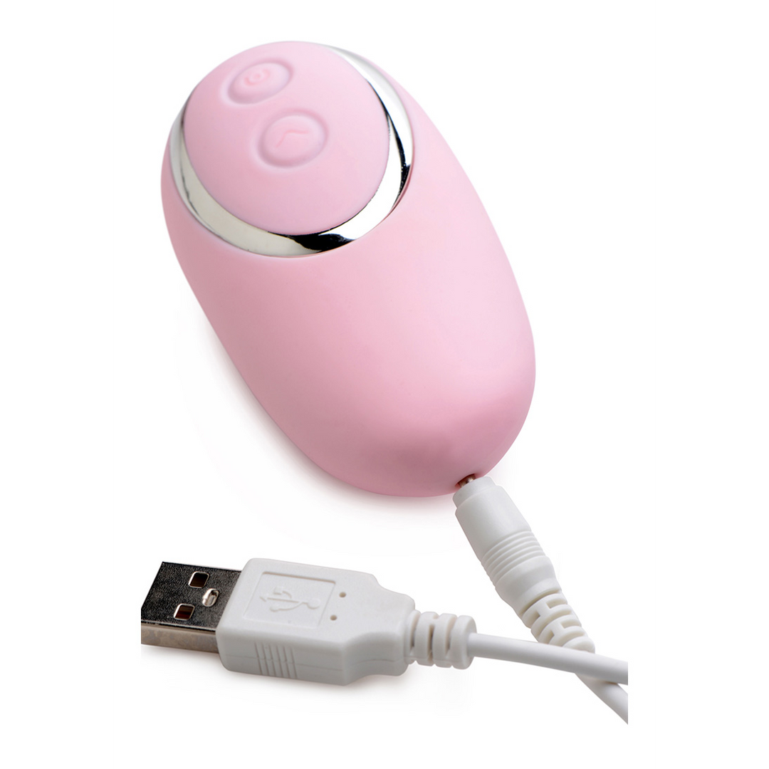 Auflegevibrator Pleasure Pulse pulsierend Silikon Pink 9,3 x Ø 4 cm