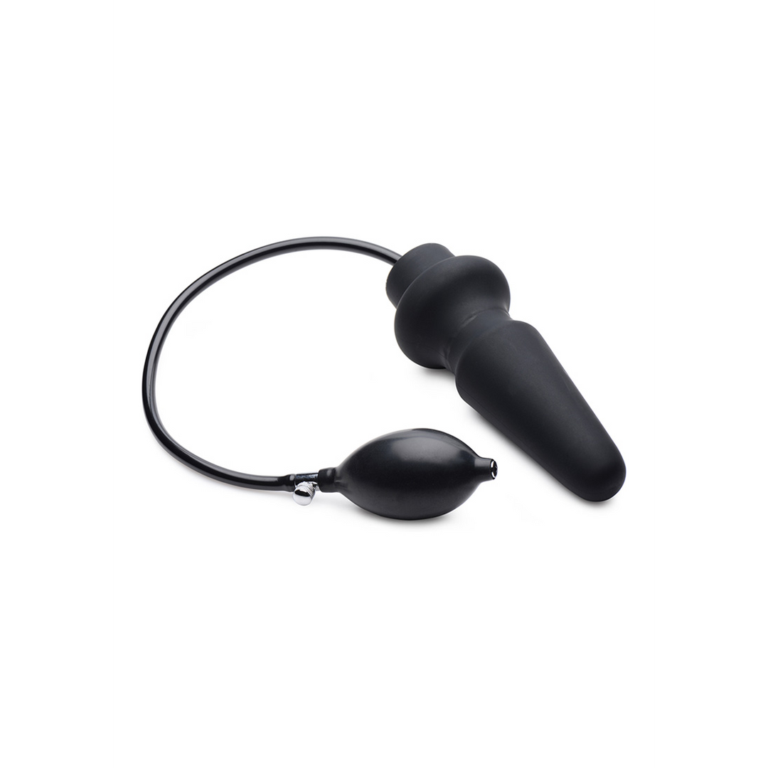 Analplug Ass-Pand aufblasbar Silikon Schwarz 12,7 x Ø 5,3 cm